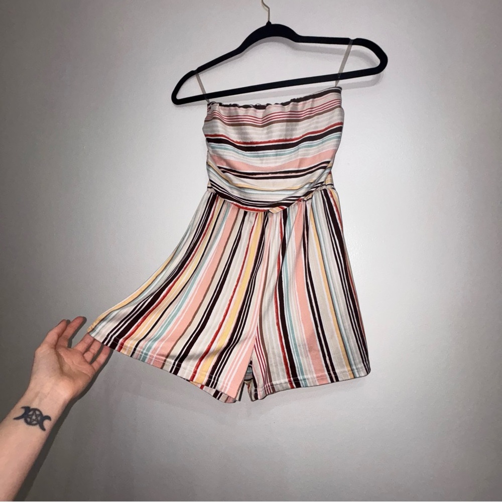 Striped Multicolor Romper